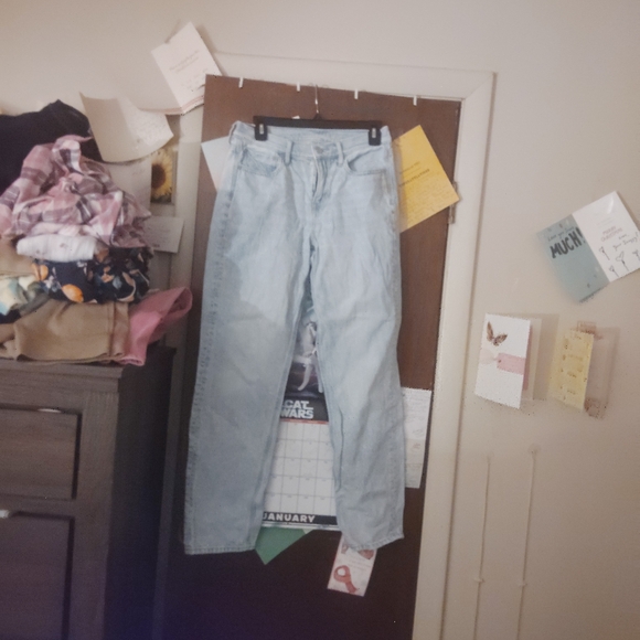 AMERICAN EAGLE 90's Straight Jeans - Light Wash Size 4 - Picture 3 of 14